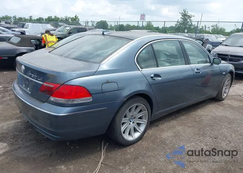 2006 BMW 750Li из США, поврежденный, VIN WBAHN83576DT62514